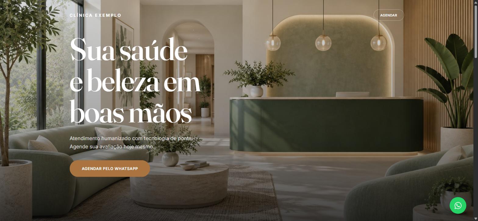 Prévia do modelo de site Alto